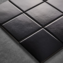 Stanmore Black Small Square Porcelain Mosaic Tile